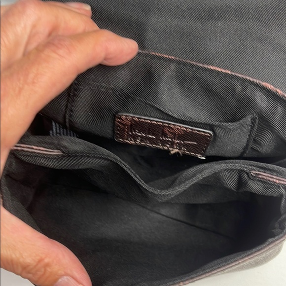 Nicole Miller Brown and Gold Crossbody Bag with Elegant Chain Strap NWT - Picture 6 of 7